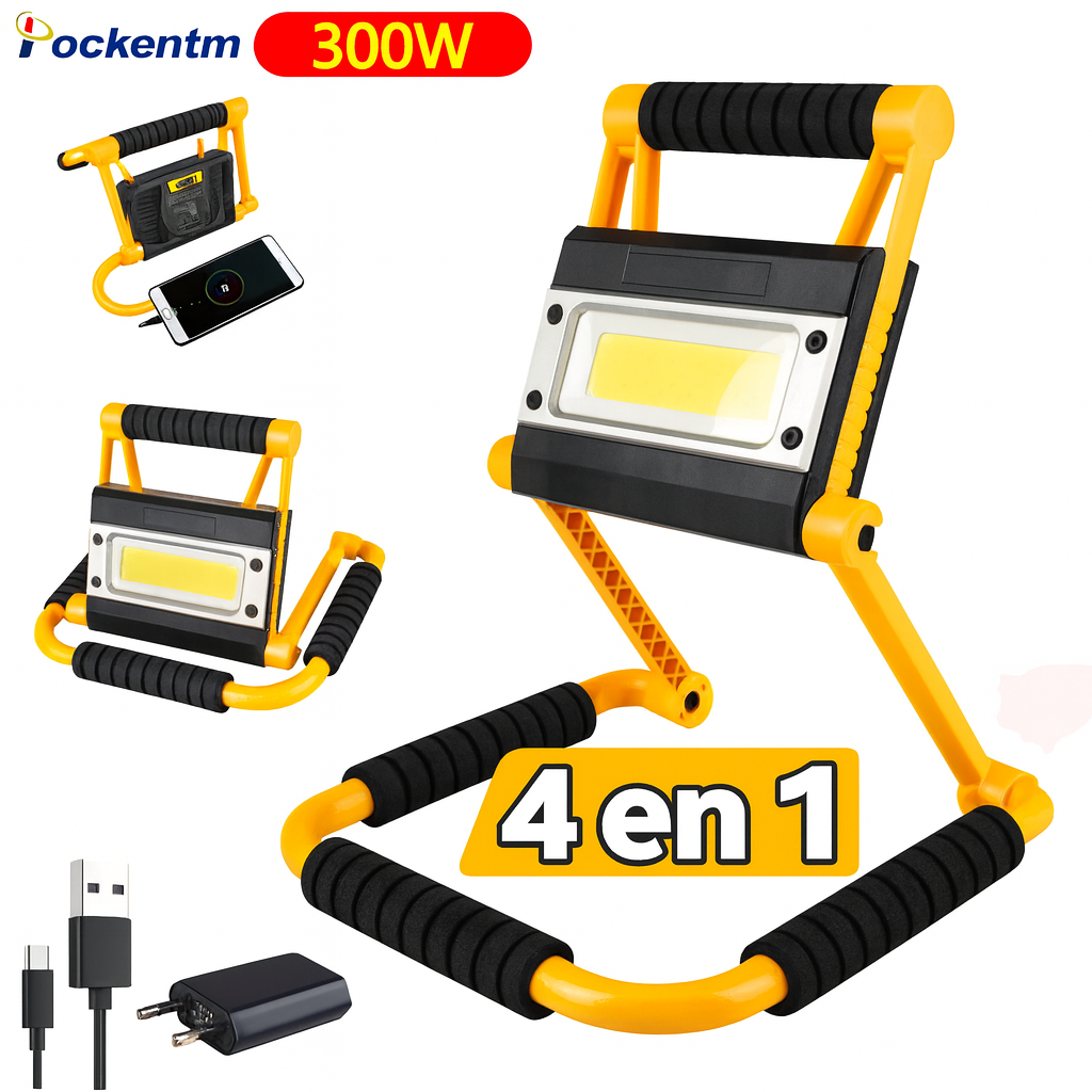 Projecteurs LED portables / pliables rechargeables LumiGear