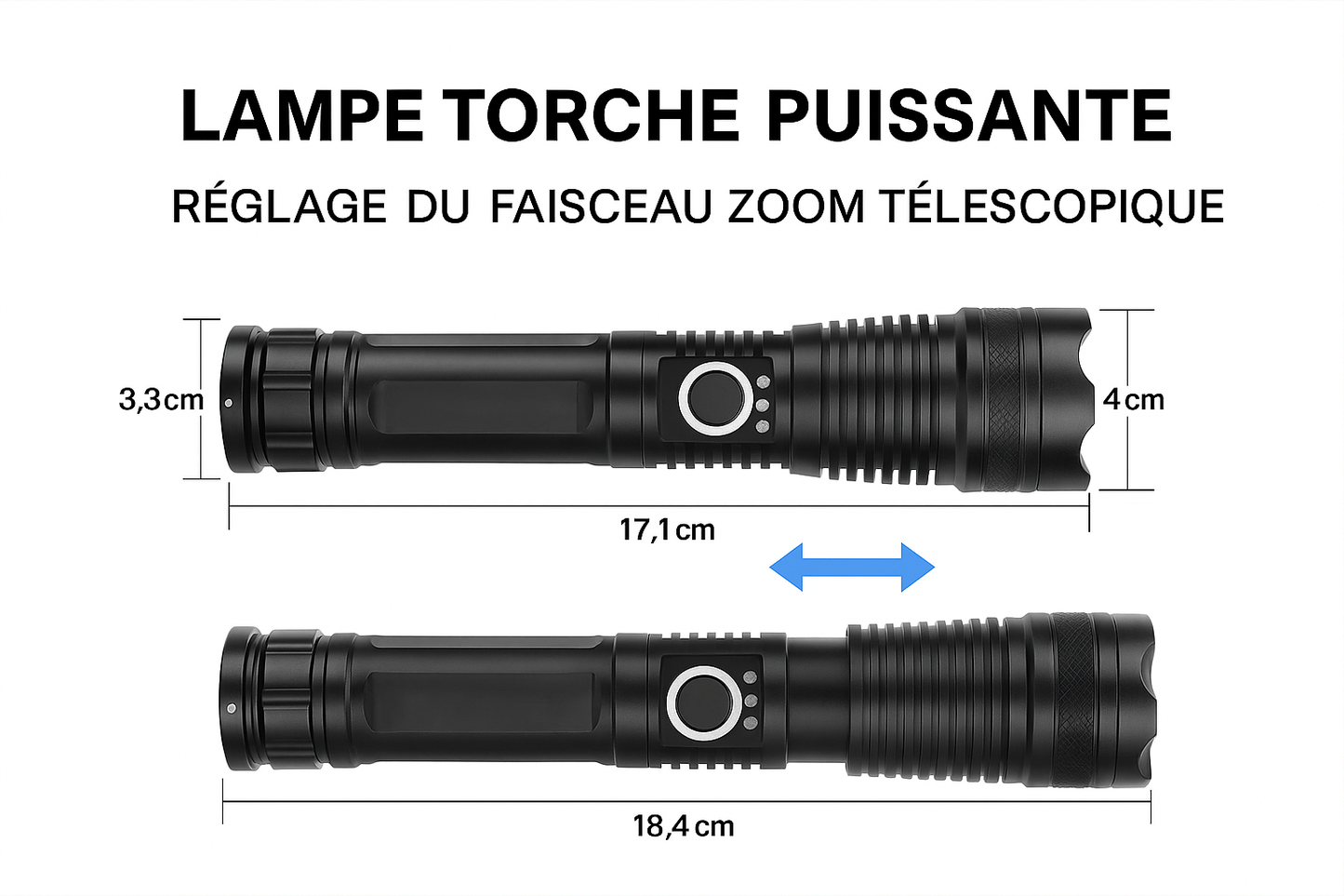 Lampe de poche tactique LED LumiGear