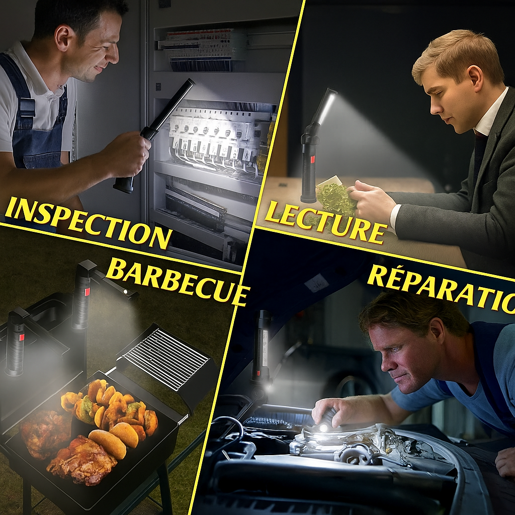 Lampes baladeuses / aimantées pour garage LumiGear