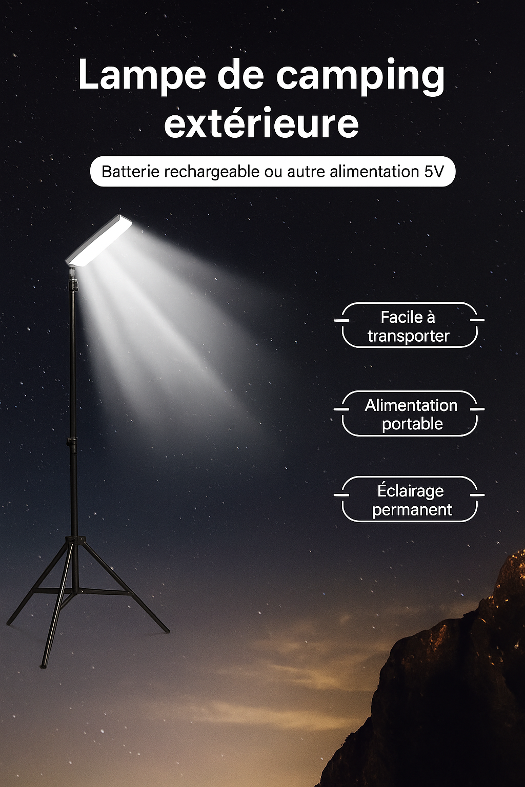 Lampes de chantier trépied LumiGear