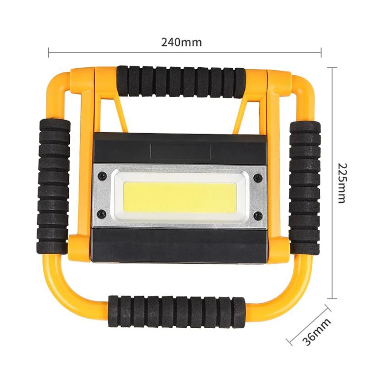 300W High Bright LED Searchlight Foldable COB Work Light Portable Rechargeable Spotlight Flashlight Waterproof Emergency Lantern LumiGear