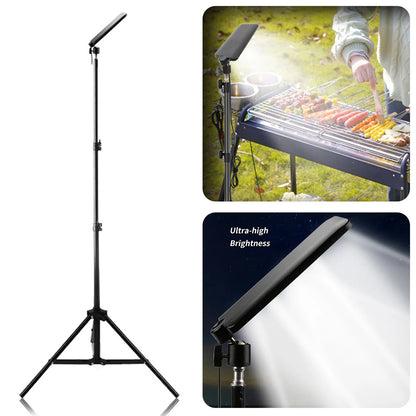 USB Rechargeable Work Light with Tripod Stand LED Barbecue Lamp 1680 Lumen Night Fishing Lights for Camping Hiking Night Fishing LumiGear